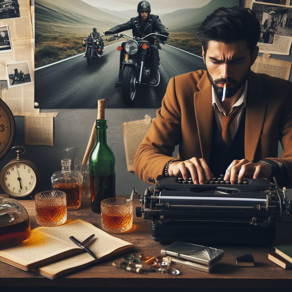 jack Kerouac escrevendo sua lista de conselhos para um escritor