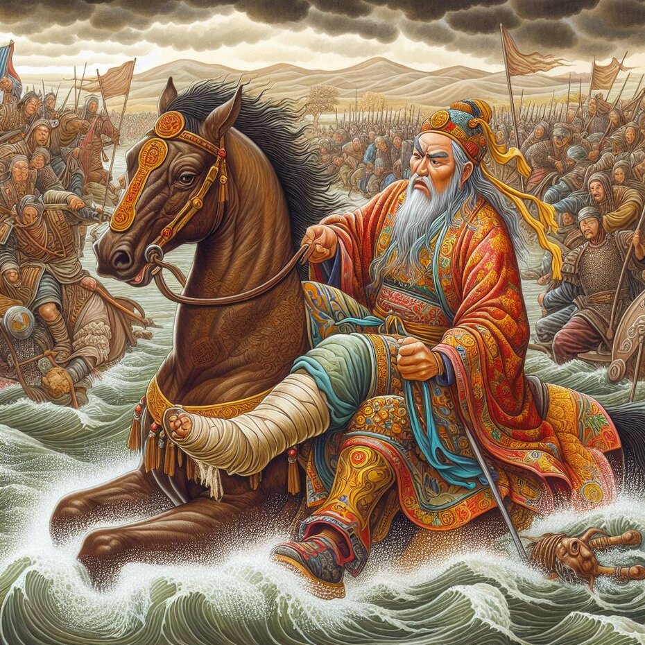 a Chinese man with a broken leg does not participate in the battle